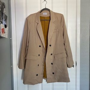 Princess Polly Plaid Blazer Coat